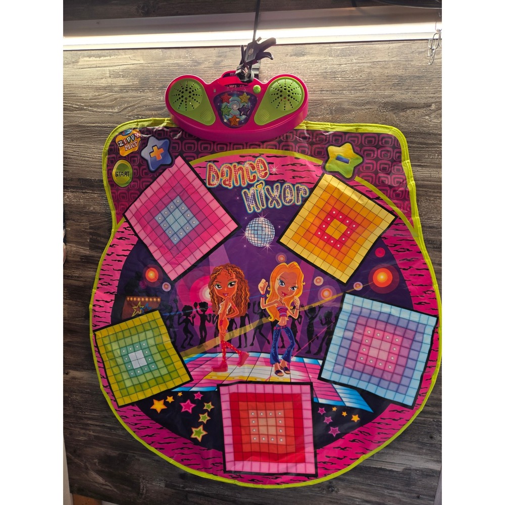 Zippy Mat Dance Mixer Electronic Musical‎ Play Mat MP3 CD Compatible Pink Green